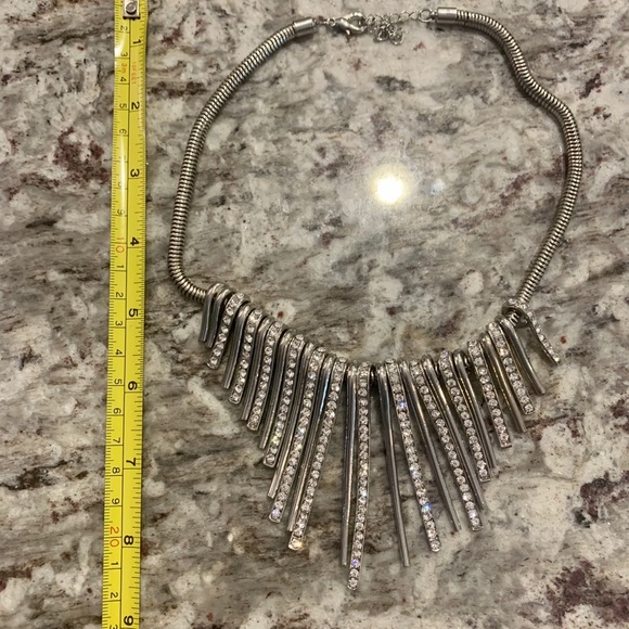 Silver Rhinestone Choker - Picture 3 of 5